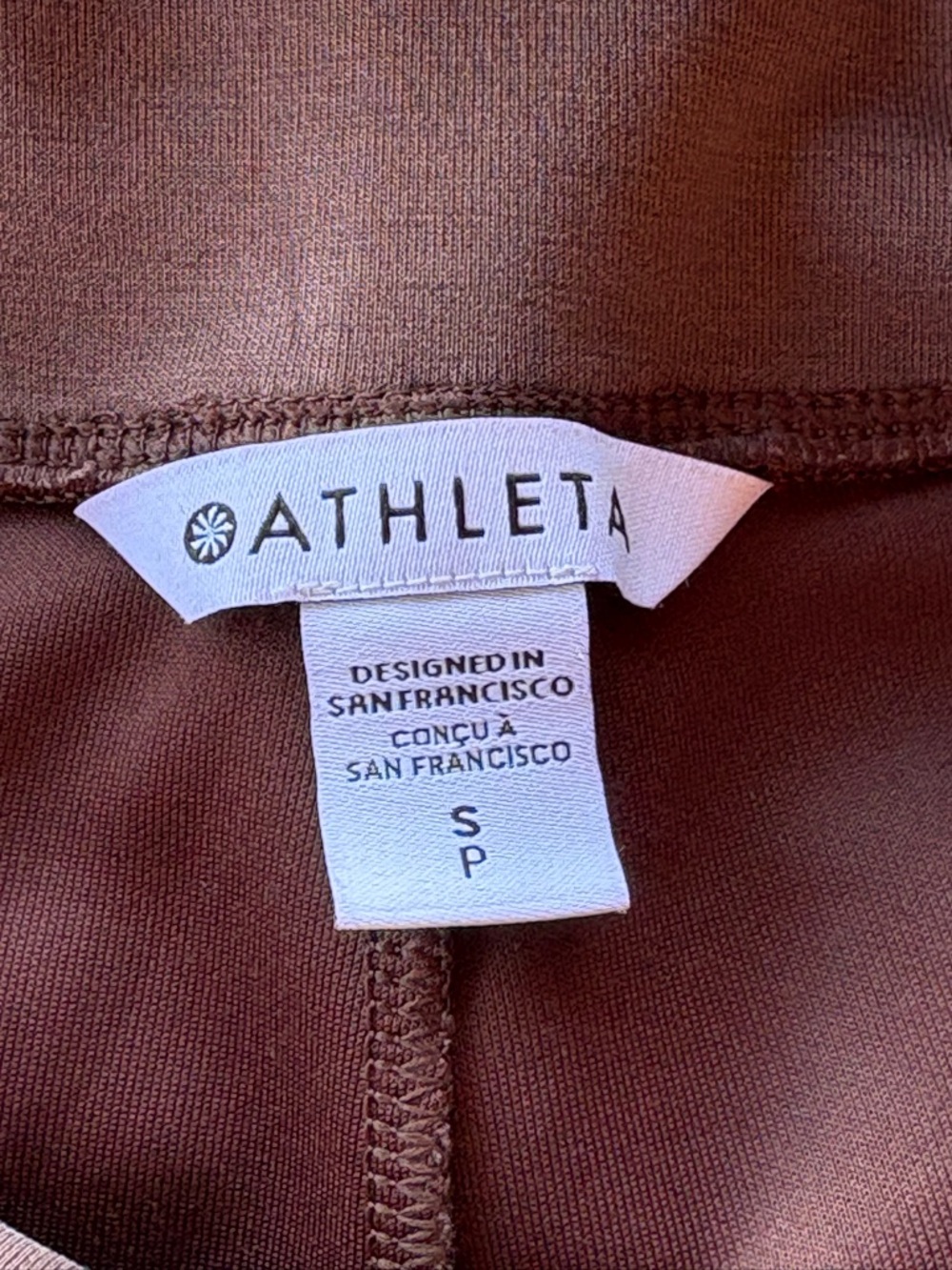 Athleta Seasoft Wide Crop Pants Brown Soft Stretch Pockets Small - Picture 7 of 7